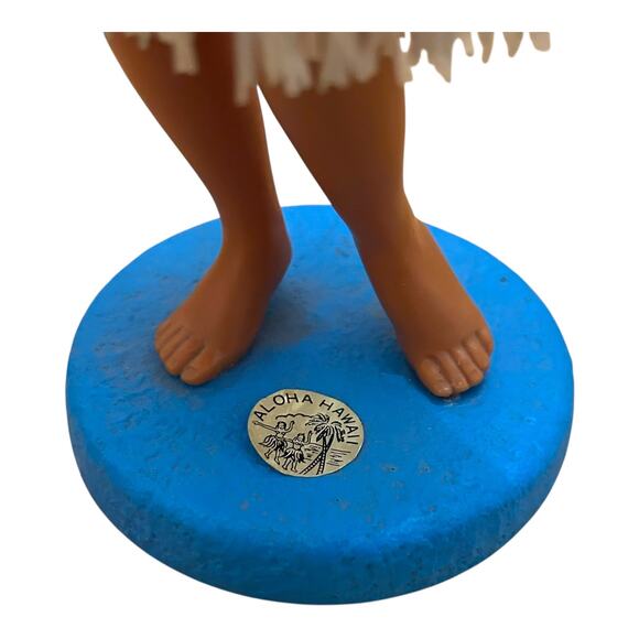 Vintage Aloha Hawaii Hula Girl 11 inch tall Statue Figurine - Picture 5 of 8